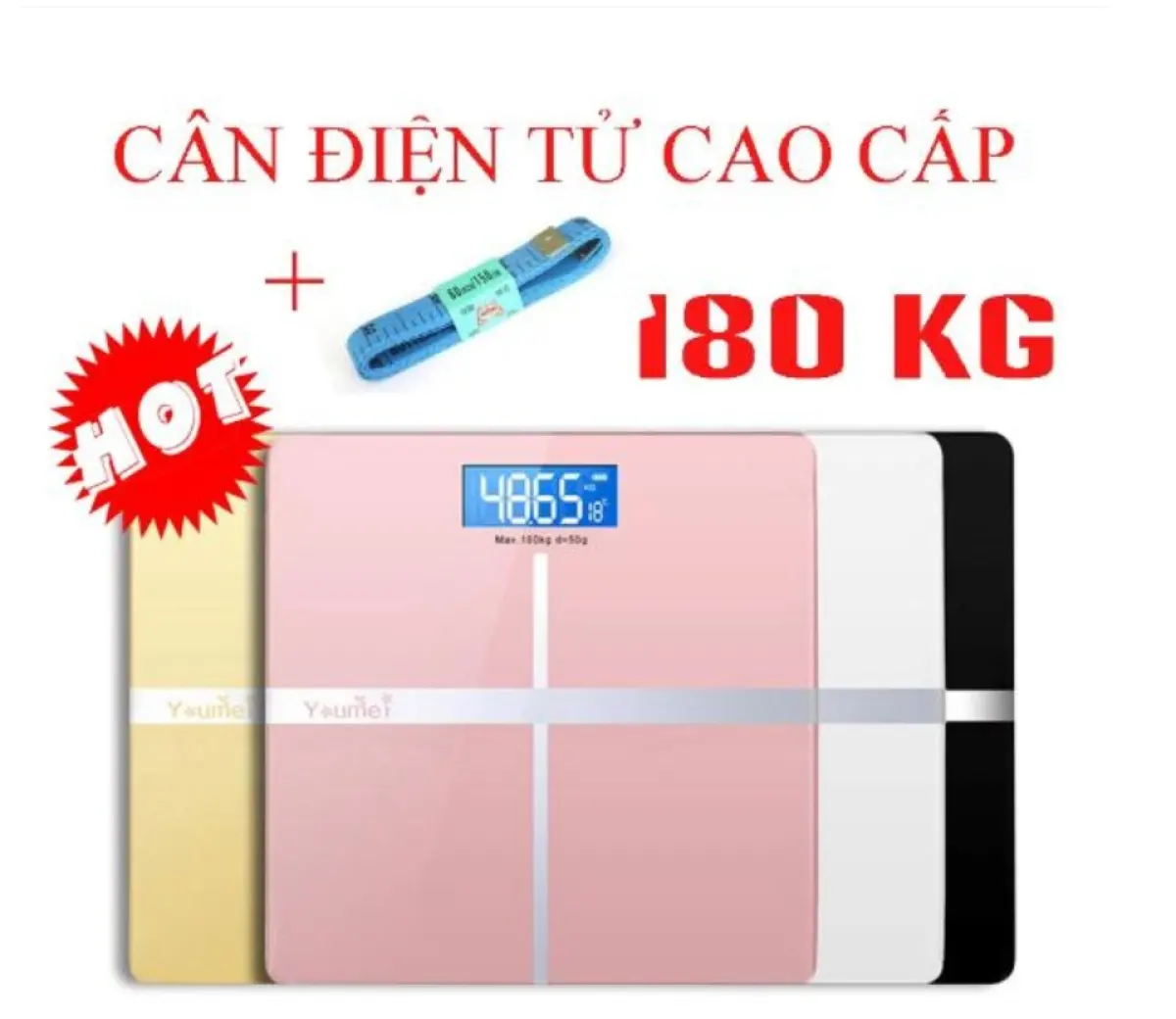 LOẠI TỐT- CÂN ĐIỆN TỬ IP MẶT GƯƠNG CHỊU LỰC ĐẾN 180KG ĐO CÂN NẶNG VÀ NHIỆT ĐỘ PHÒNG CHÍNH XÁC 100% - CÂN SỨC KHỎE GIA ĐÌNH XỊN - BỀN ĐẸP CHẤT LƯỢNG BH 1 ĐỔI 1