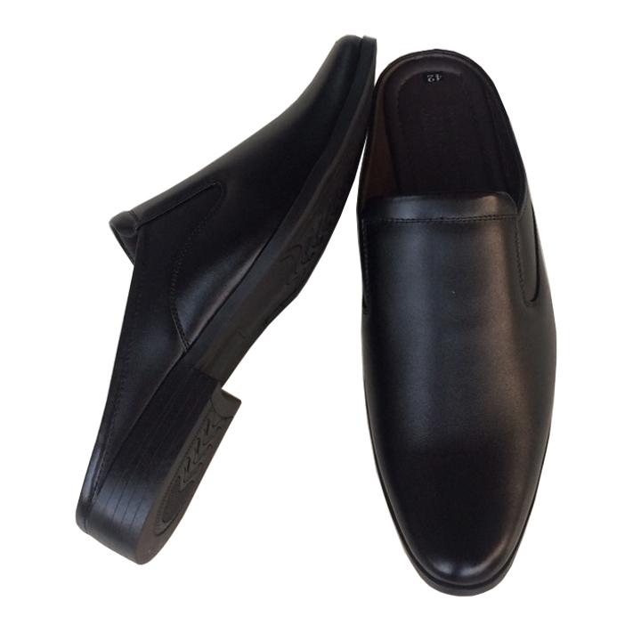 Dép bít mũi nam da bò cao cấp THBM266