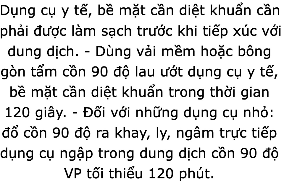 Cồn 90 độ Vĩnh Phúc 1000ml , Dùng để diệt khuẩn dụng cu y tế, bề mặt trong y tế,vi khuẩn Staphylococcus aureus, Pseudomona, Sát trùng vết thương: Tẩm cồn vào bông bôi lên chỗ cần sát trùng, Vệ sinh dụng cụ y tế - Drviet