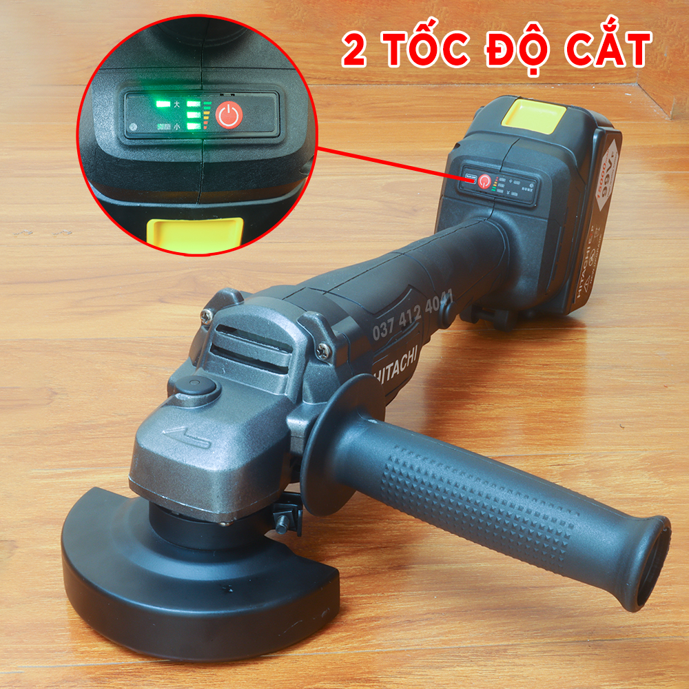 Thân máy mài pin Hitachi - Thân Máy Mài Góc Dùng Pin Hitachi Không Chổi Than - Máy mài cắt Hitachi