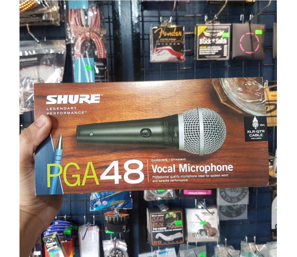 Micro karaoke có dây cầm tay Shure PGA48-LC