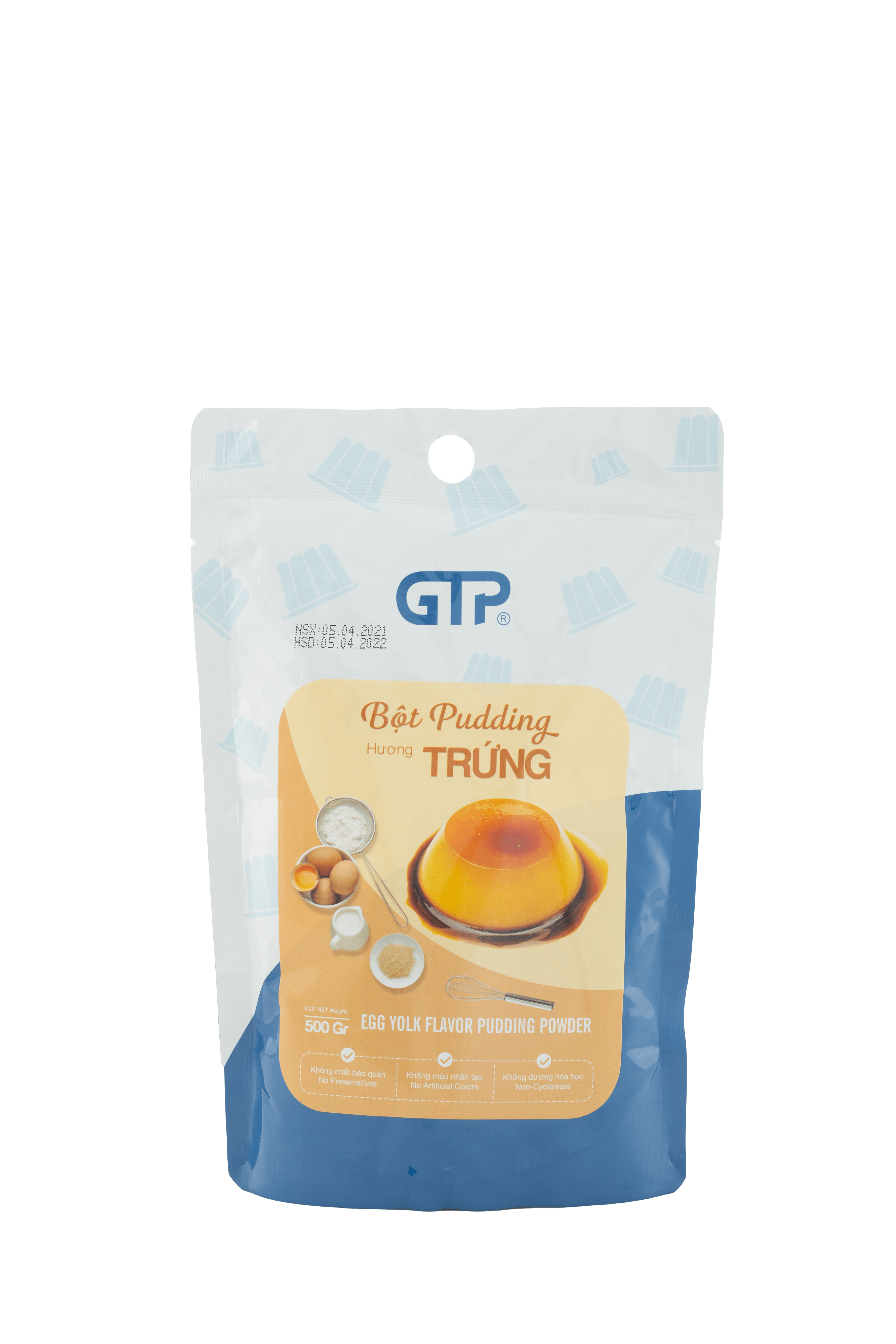 Bột Pudding Hương Trứng, Sôcôla, Khoai Môn, Dâu, Dưa Lưới, Matcha GTP (0.5kg/bao) Nguyên Liệu Làm Pudding Bột Làm Pudding Bot Pudding - Gia Thịnh Phát