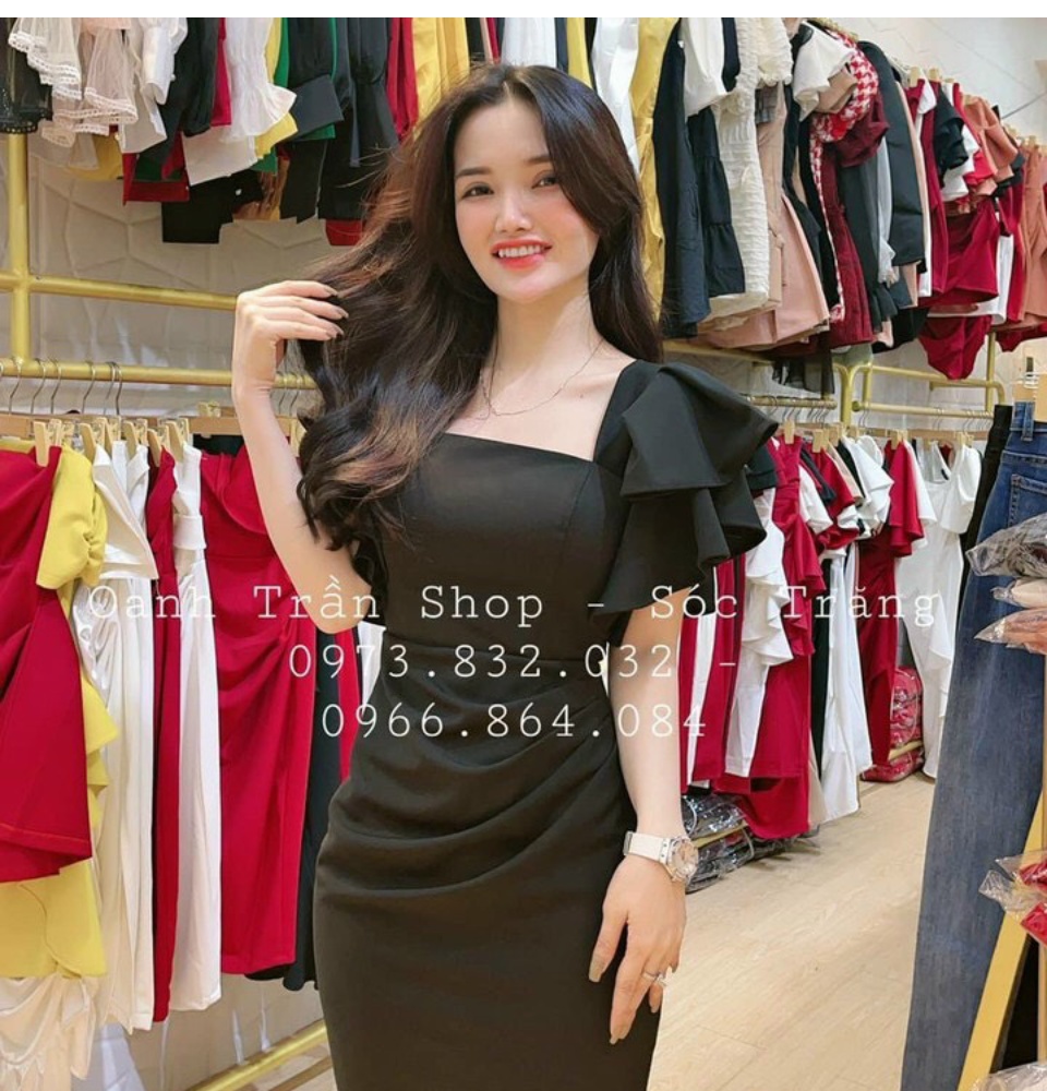 Đầm Váy Nữ Ôm Body Cổ Vuông Tay Bèo Xếp Ly Eo ( Có Mút Ngực ) Thiết Kế Sang Chảnh Đi Làm Công Sở, Dạ Hội Và Du Lịch Cực Xinh Đầm Váy Nữ Ôm Body Cổ Vuông Tay Bèo Xếp Ly Eo ( Có Mút Ngực ) Thiết Kế Sang Chảnh Đi Làm Công Sở, Dạ Hội Và Du Lịch Cực Xinh