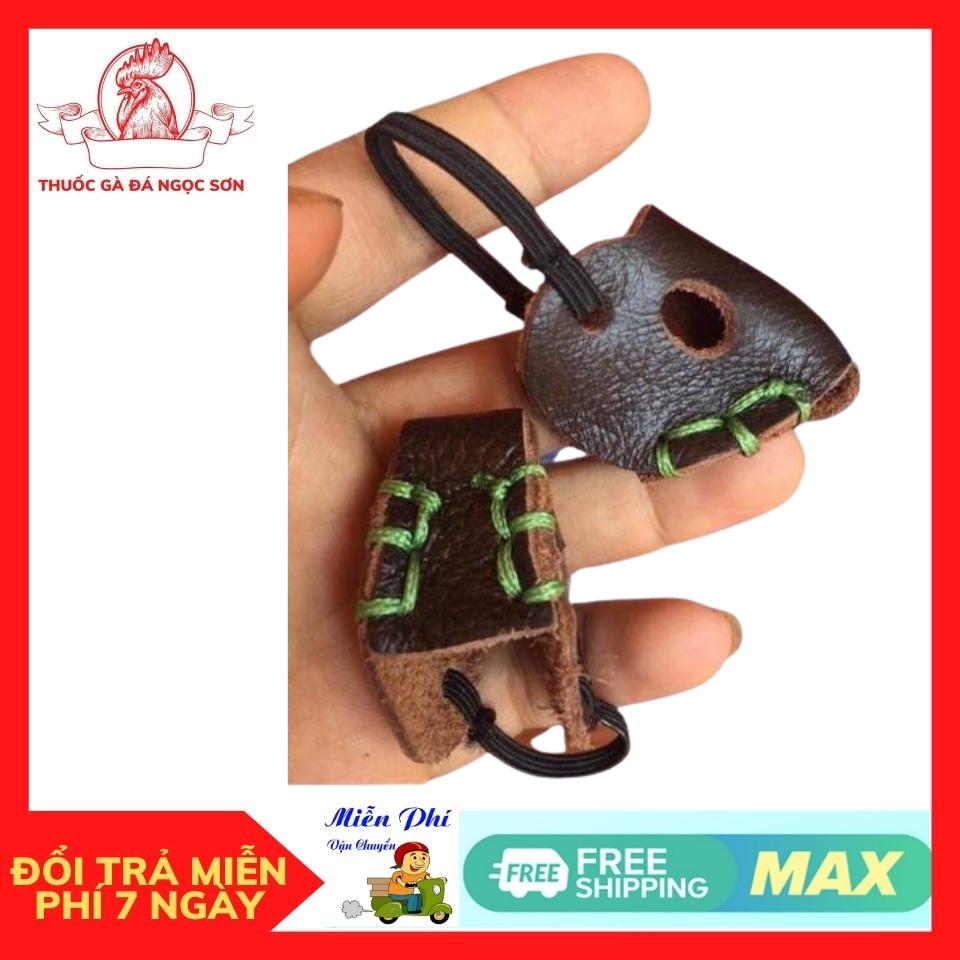 Bịt Mỏ Vần Gà Chọi 2 Cái  X5 Thái Lan Bịt Mỏ Da Dầy Dặn Khâu Chắc Chắn Tiện Lợi Khi vần gà.
