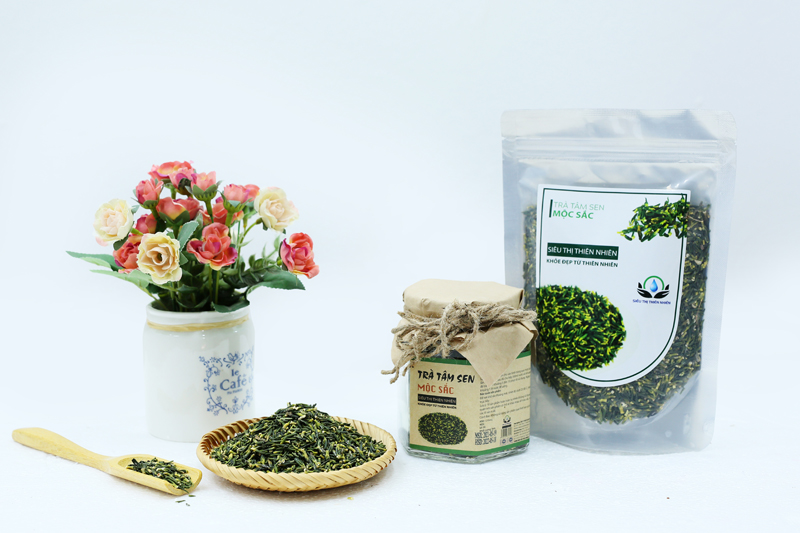 Trà Tâm Sen Khô MỘC SẮC, Trà An Thần Ngủ Ngon, Trà Tim Sen hỗ trợ mất ngủ Hạ huyết áp Phù hợp với người già huyết áp cao