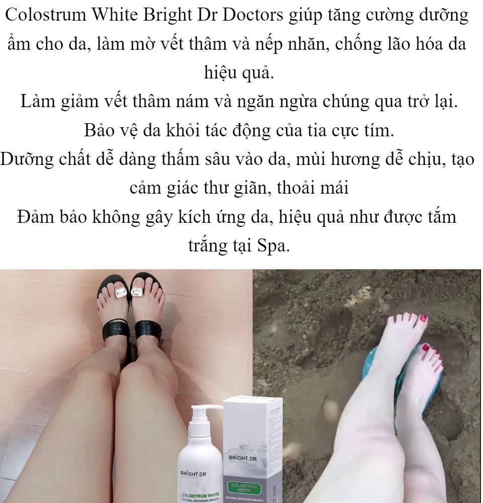 Sữa Non Tắm Trắng Colostrum White Bright Doctors Chính hãng