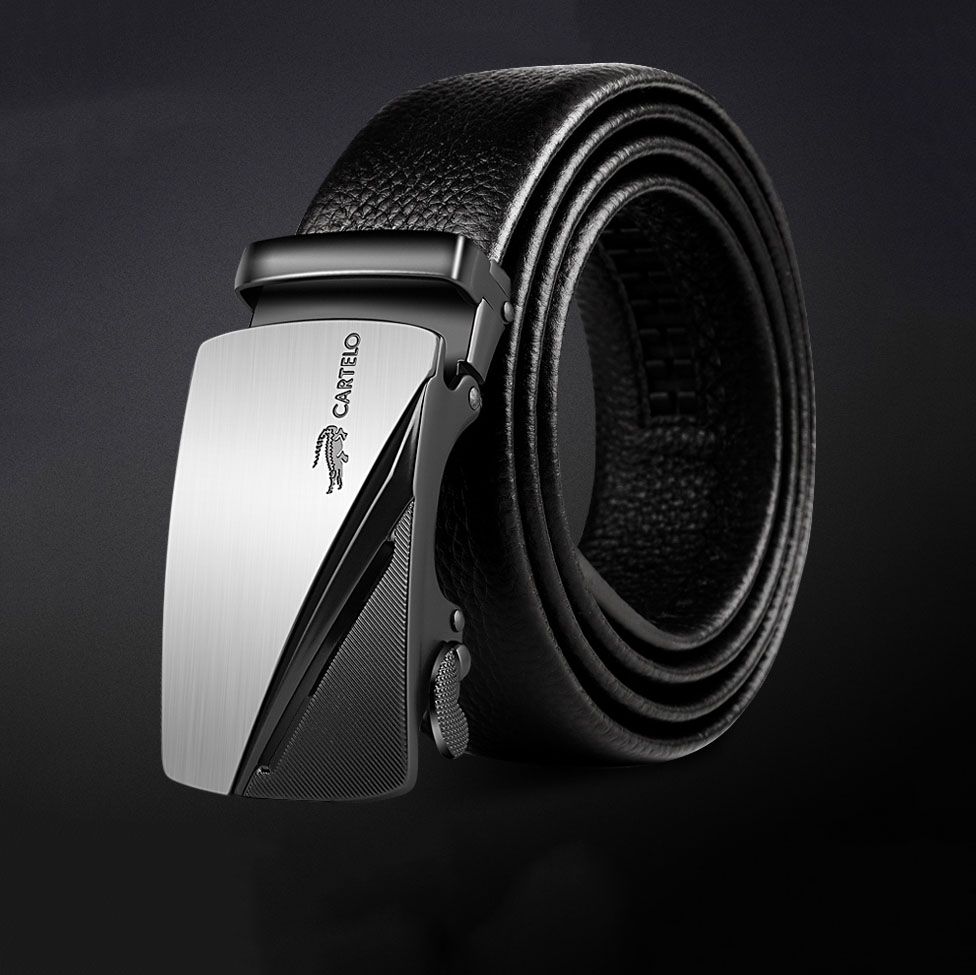 Thắt lưng nam CARTELO- G101 rộng 3.5Cm DÀI 120Cm, dây nịt nam Cartelo cao cấp khóa hợp kim , da 2 lớp mềm mại.-[Dây lưng nam, thắt lưng da cá sấu, thắt lưng nam da bò thật, dây lưng nam cao cấp full hộp-[green store]