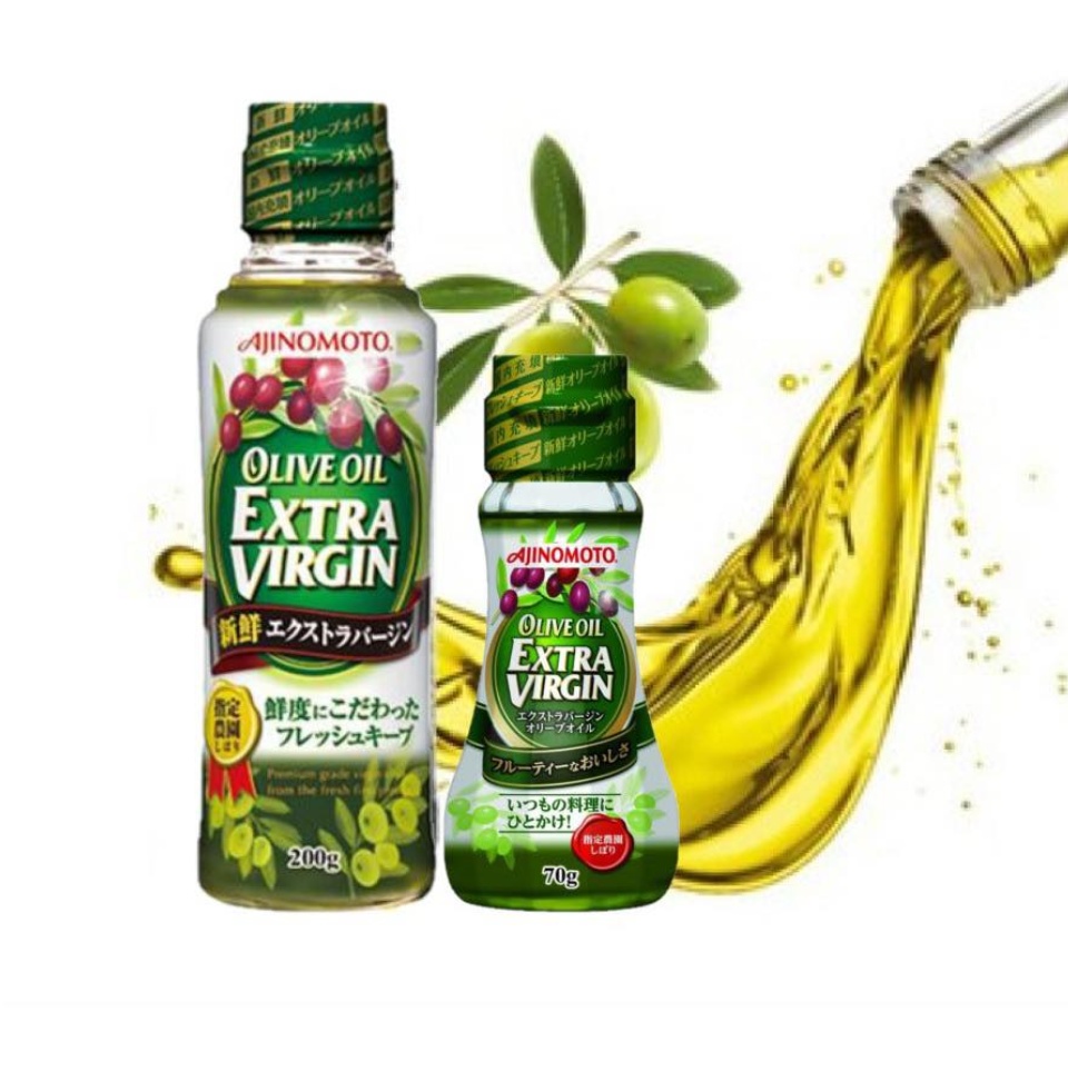 dầu olive extra virgin ajinomoto 70g nhật bản, dầu oliu nguyên chất nhật bản, dầu oliu nhật bản, dầu oliu cho bé ăn dặm, dầu oliu extra 3