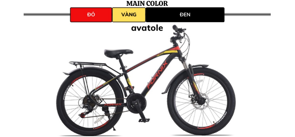 Xe đạp địa hình Fornix RACER Khung Sườn hợp kim thép cao cấp Trọng Lượng
