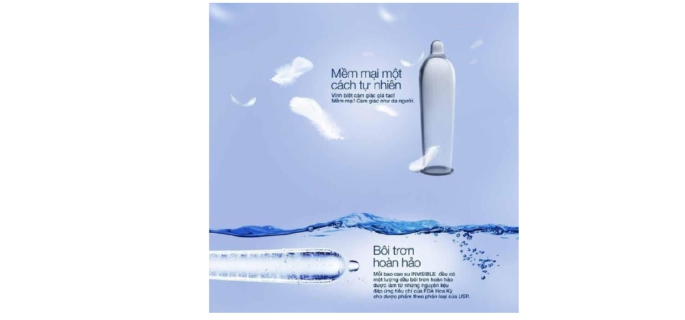 [HCM]Bao Cao Su Durex Invisible Extra Thin Sensitive - Hộp 10 Cái