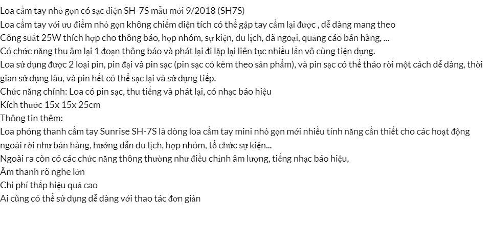(RẺ VÔ ĐỊCH) Loa phóng thanh MS-16-004
