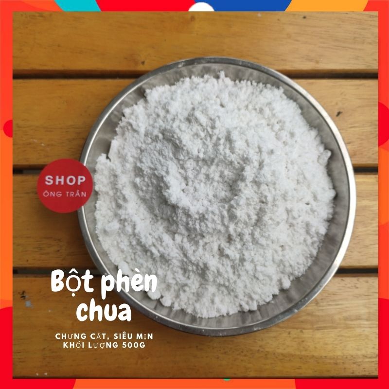 Bột phèn chua chưng cất, siêu mịn khử mùi hôi nách hôi chân Shop Ông Trần