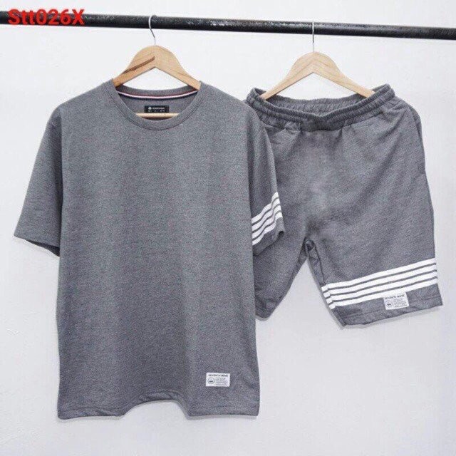 Set bộ thời trang nam phối sọc cá tính