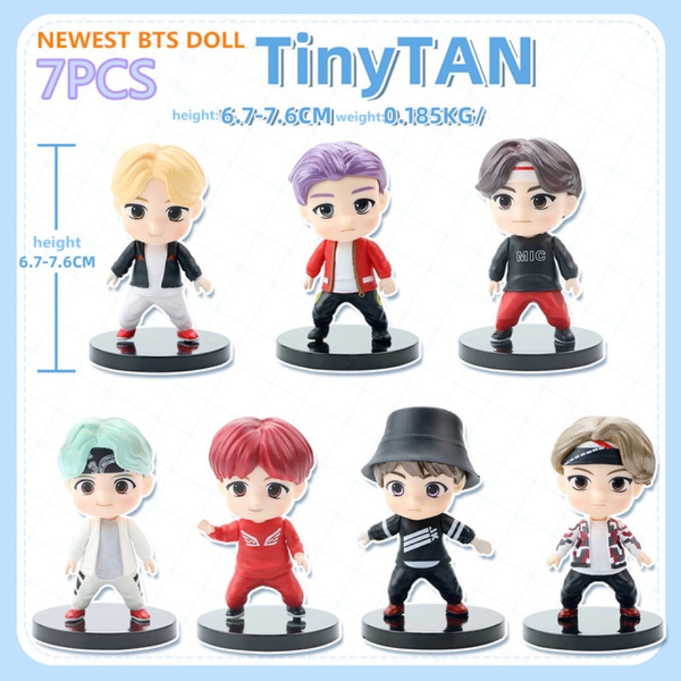 Set 7 Mô hình Chibi Tiny Tan BTS Set 7 Mô hình Chibi Tiny Tan BTS