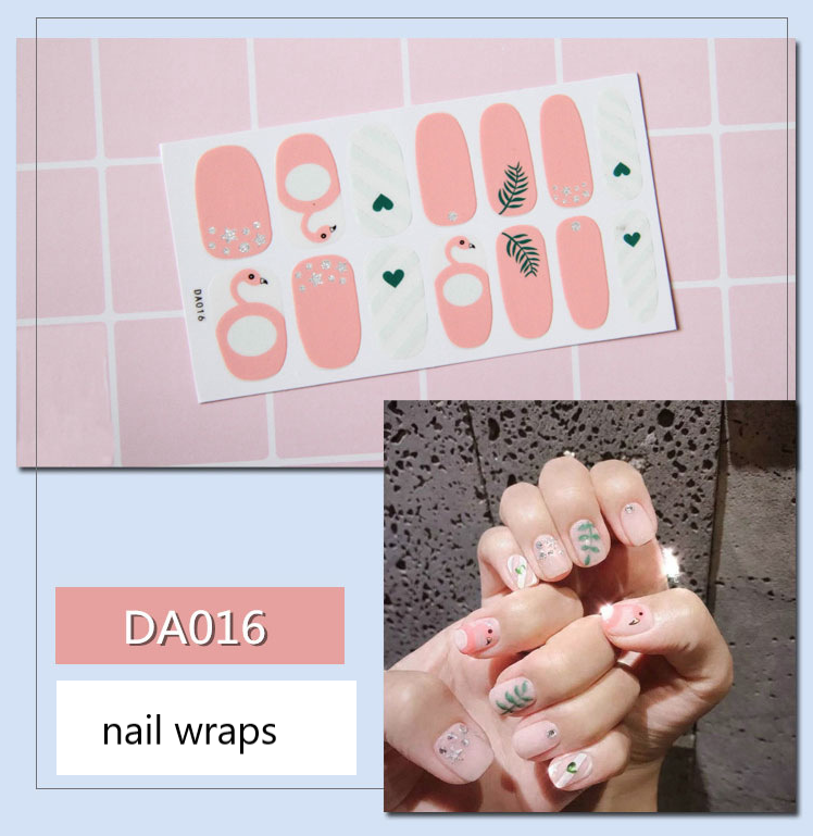 Sticker dán móng tay móng chân Nail Wraps Phong cách Hàn Quốc