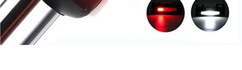 Đèn hậu LED xe đạp 3 màu với 7 chế độ cảnh báo an toàn