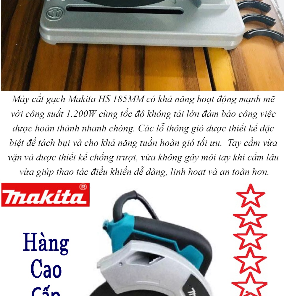 MÁY CẮT SẮT ĐA NĂNG BÀN TRƯỢT MAKITA 1200W 185MM CHUYÊN CẮT SẮT ,GỖ,NHÔM TẶNG ĐĨA CƯA VÀ ĐÁ CẮT MODEL NÂNG CẤP