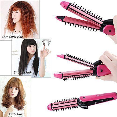 Lược điện sấy cúp, luoc dien chai toc - Lược điện tạo kiểu tóc đa năng 3 trong 1,lược điện loại nào tốt, may uon toc tu dong, máy làm tóc 3 in 1 nova cao cấp, Chất lượng uy tín, bảo hành 1 đổi 1, giá hấp dẫn
