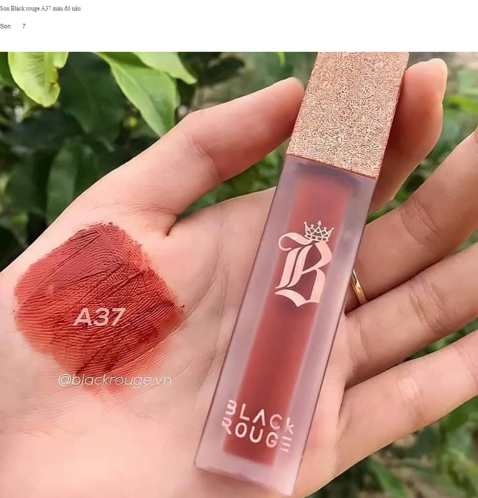 Son Black rouge A37 màu đỏ nâu
