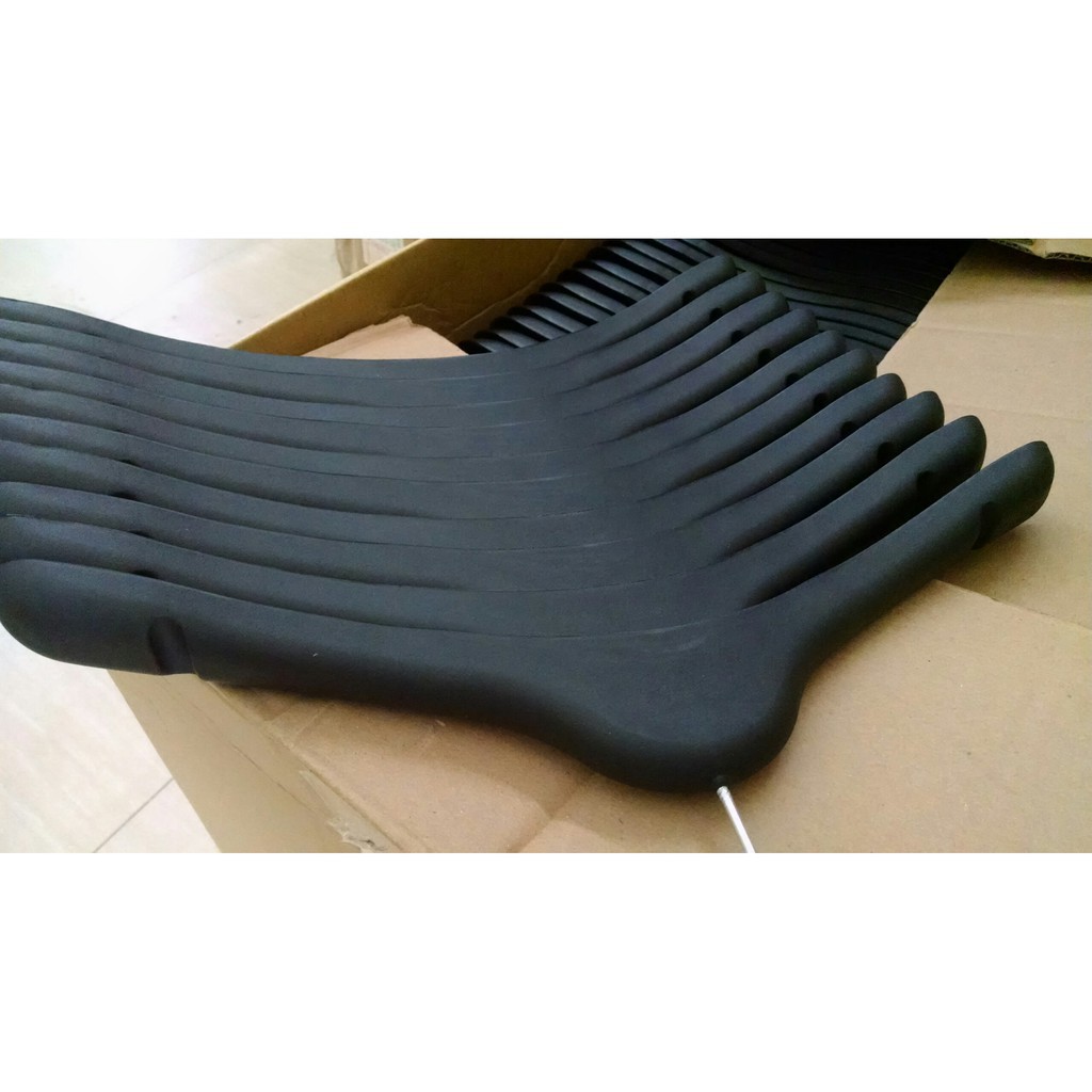 Móc nhựa treo quần áo set 10 cái móc phơi đồ nam nữ cho shop vai to màu dài 38cm