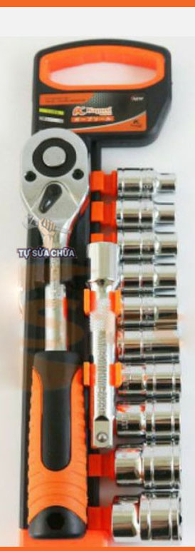 Bộ tuýp khẩu 12 chi tiết kèm cần siết tự động 2 chiều chính hãng Kapusi, Bộ tuýp khẩu 1/2, Bộ tuýp khẩu 1/4 Tuýp mở bulong, Bộ điếu mở ốc, Bộ khẩu mở siết ốc, Bộ tuýp Nhật Bản, Bộ tuýp sửa xe máy