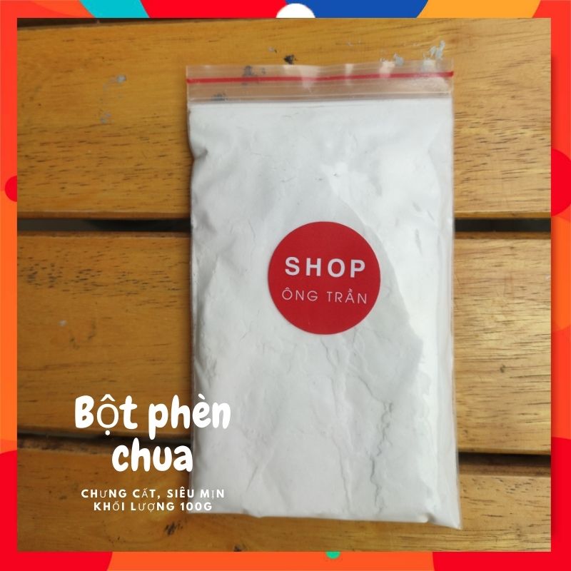 Bột phèn chua chưng cất, siêu mịn khử mùi hôi nách hôi chân Shop Ông Trần