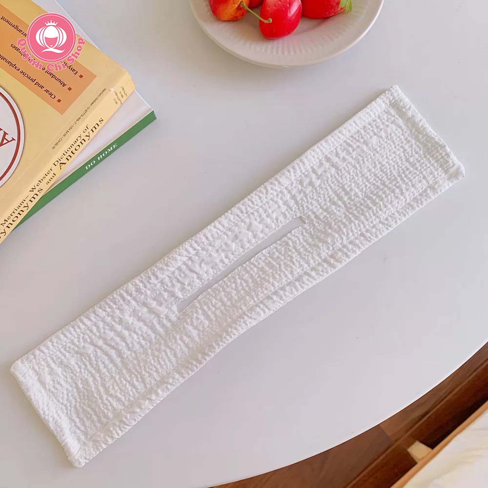 Kẹp tóc nơ, băng đô tóc Hàn Quốc 2 trong 1, búi cuộn gọn gàng, mát mẻ mùa hè