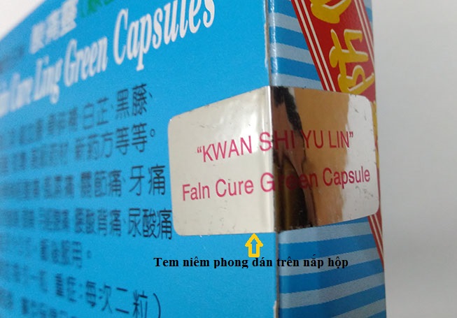 Viên uống TOAN THỐNG LINH – KWAN SHI YU LIN Quảng Tây hộp 20 viên