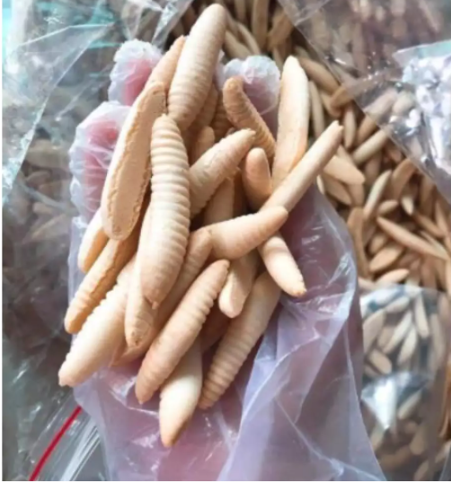Bánh con sâu thơm ngon béo vị cốt dừa - đồ ăn vặt