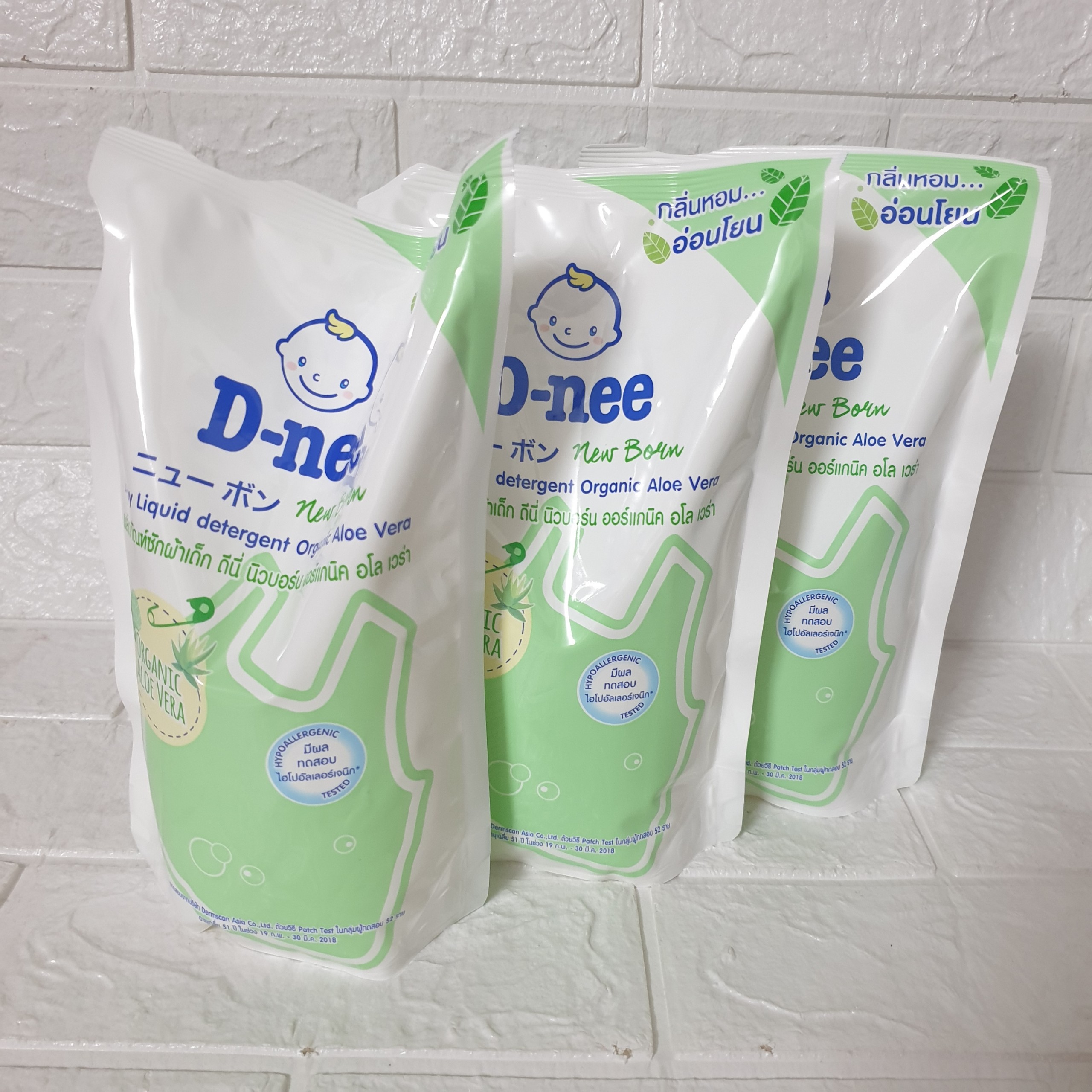 Nước giặt Dnee túi 600ml màu XANH LÁ [GÍA DÙNG THỬ ]  nước giặt nội địa thái lan