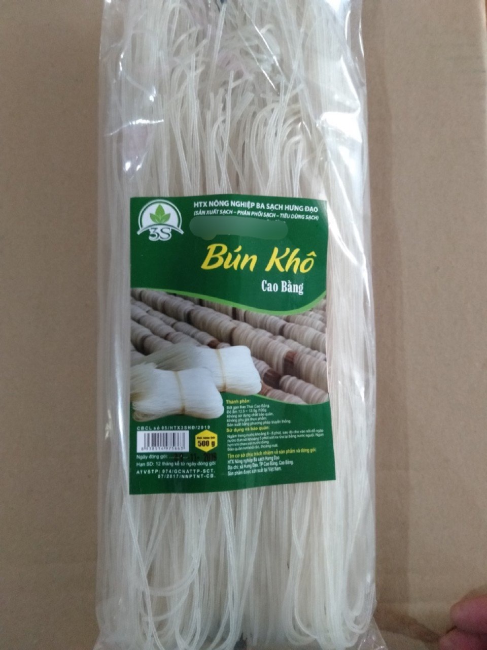 500g Bún gạo khô đặc sản Cao Bằng nguyên chất- Đặc Sản Cao Bằng