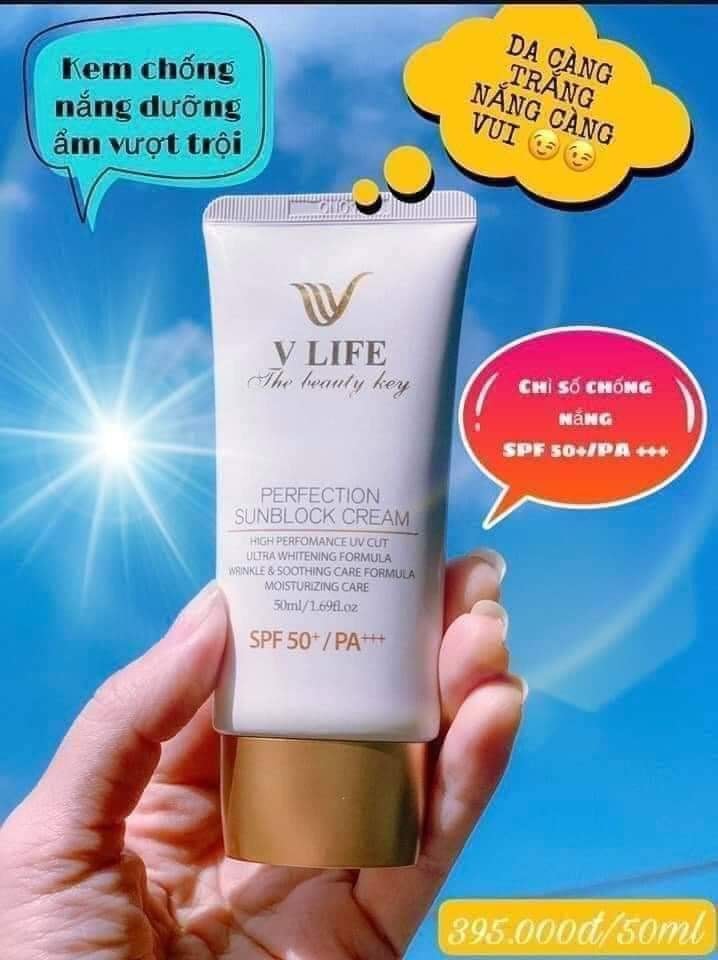 Bộ mỹ phẩm Vlife chăm sóc da mặt [kem chống nắng, kem dưỡng da mặt, serum hỗ trợ trị mụn làm trắng da,sữa rửa mặt sinh học và nước tẩy trang]
