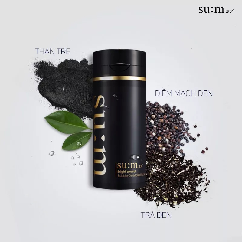 Mặt nạ sủi bọt Sum 4.5ml/gói  - Mặt nạ thải độc Sum 37; Mặt nạ thải độc Su:m37; Mặt nạ sủi bọt trắng đen Sum; Nạ sủi bọt Sum 37