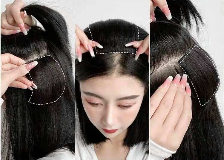 Độn Phồng Chân Tóc- TÓC THẬT CAO CẤP, Kẹp Phồng Tóc