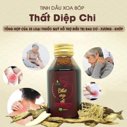 Tinh dầu xoa bóp Thất Diệp Chi 100ml- Thảo dược xoa bóp giúp giảm đau nhức xương khớp, máu huyết lưu thông hiệu quả