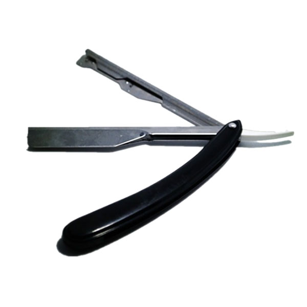 Dao cạo râu cán nhựa gấp gọn chuyên dụng, dụng cụ cạo râu cổ điển lưỡi rút cho thợ cắt tóc, dao cạo râu gập, lưỡi thép không gỉ, dao cạo lông mặt, lông mày, cạo tóc, dao khắc kiểu tóc cho nam nữ bỏ túi tiện dụng