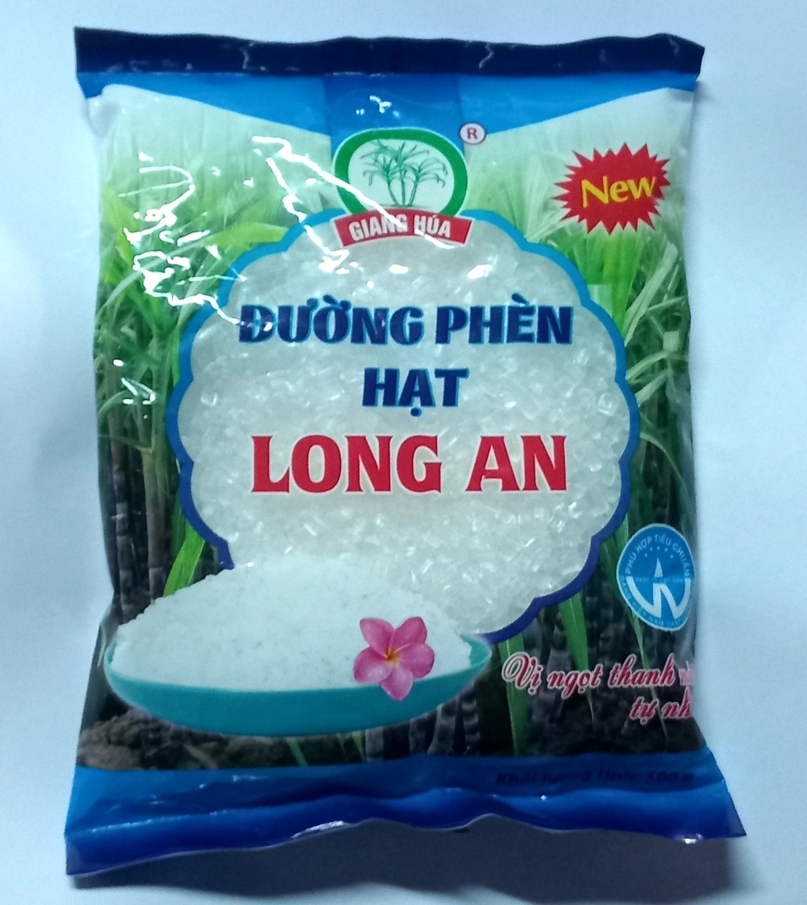 Gói 500g Đường phèn hạt kim cương Long An - Giang Húa
