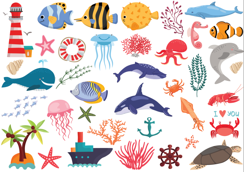 Sticker dán sổ tay, trang trí sổ dán ảnh, scrapbook, nhãn dán sinh nhật, giáng sinh