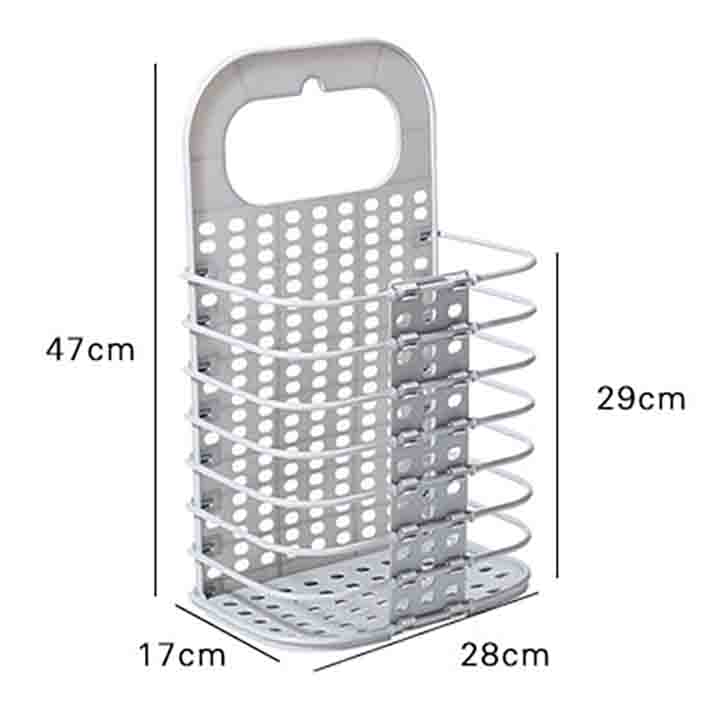 Giỏ đựng đồ, giỏ đựng quần áo bẩn, đồ chơi cho bé  gấp gọn treo kế máy giặt hoặc treo tường tiện lợi, rổ treo tường đựng đồ dùng sinh hoạt, giỏ nhựa Cozzy house GĐĐGG-CH