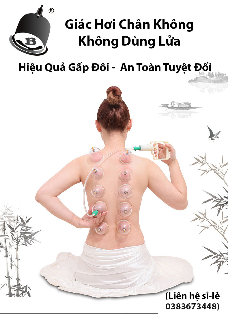 Bộ Dụng Cụ Giác Hơi công nghệ Hàn Quốc, Giải Độc Cơ Thể Từ Bên Trong, Lưu Thông Máu Dễ dàng, Bộ Giác Hơi Không Dùng Lửa(24 phụ kiện), An Toàn - Tiện Dụng, Bảo Hành Uy Tín Bởi KINH BẮC