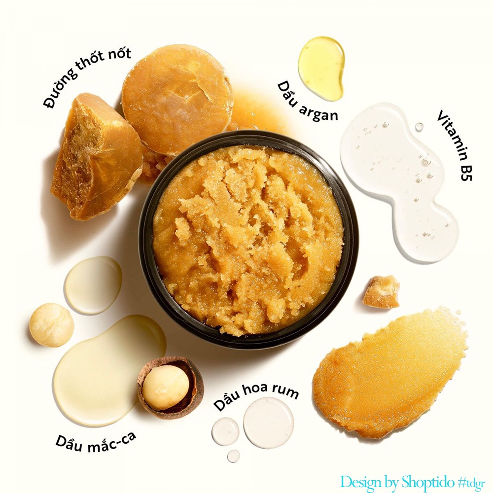 Tẩy da chết body đường Thốt Nốt An Giang Cocoon 200ml NPP Tido88