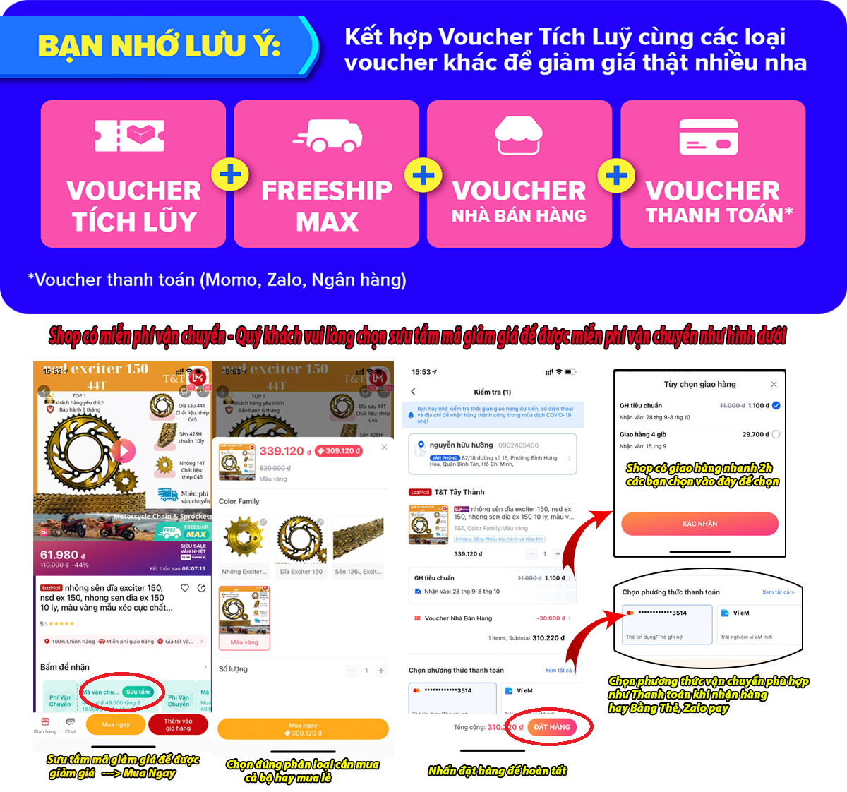 Nhông sên dĩa Yaz / Exciter 135, màu vàng, thông số 42T-14T, chất liệu thép SCM cao cấp, xuất xứ Thái Lan, bảo hành 6 tháng - T&T Tây Thành Shop chuyên nsd yaz