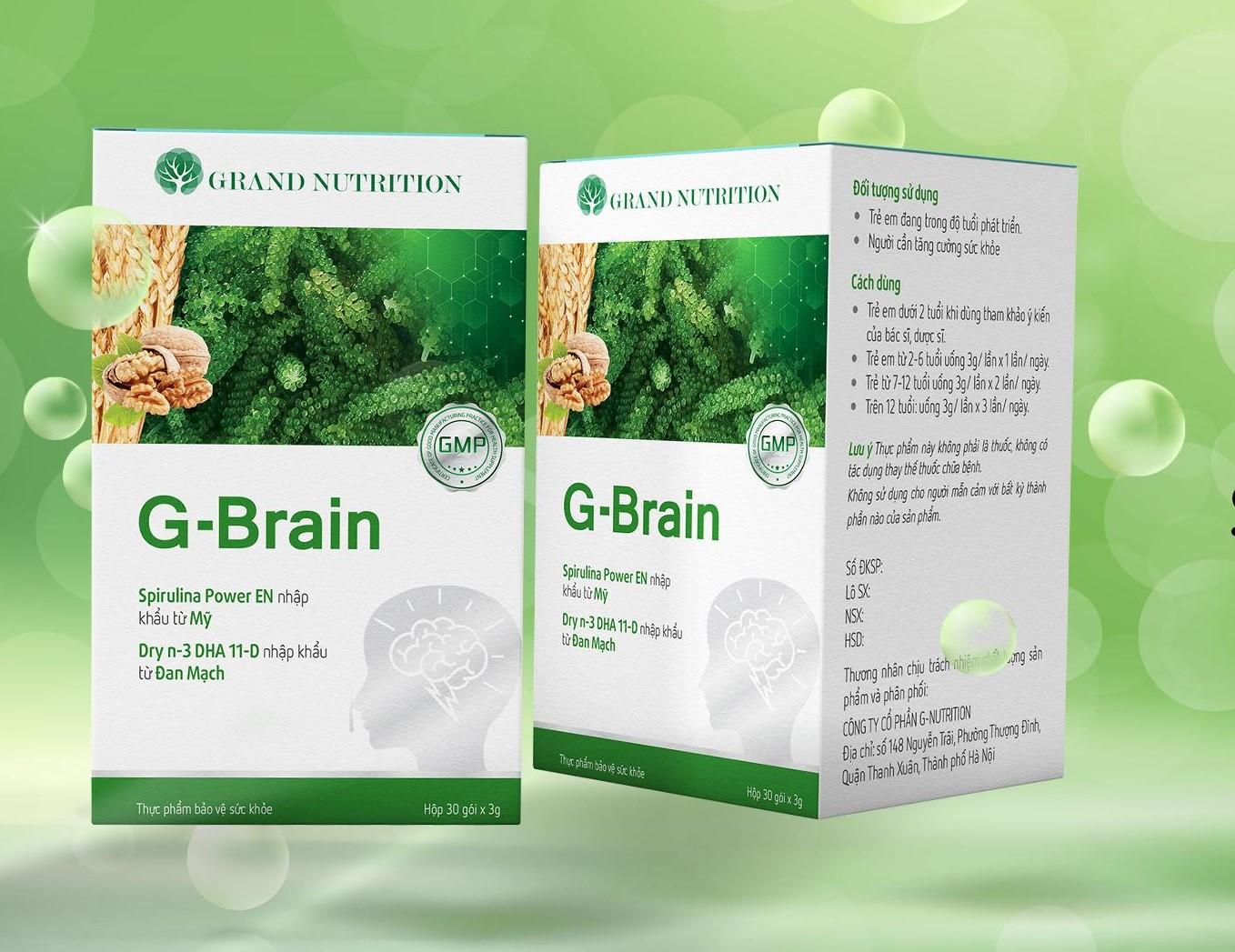 Cốm G-Brain cho bé thông minh, phát triển trí não toàn diện, tăng cường sức đề kháng