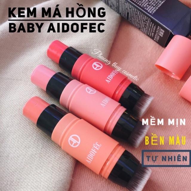 [HCM]Má Hồng Kem Dạng Thỏi Kèm Đầu Cọ