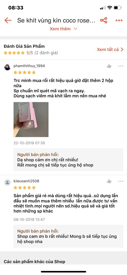 Bột ngâm rửa phụ khoa coco rose Check Mã Vạch - Evashop69 - Làm Hồng Vùng Kín - Hộp 5 Gói