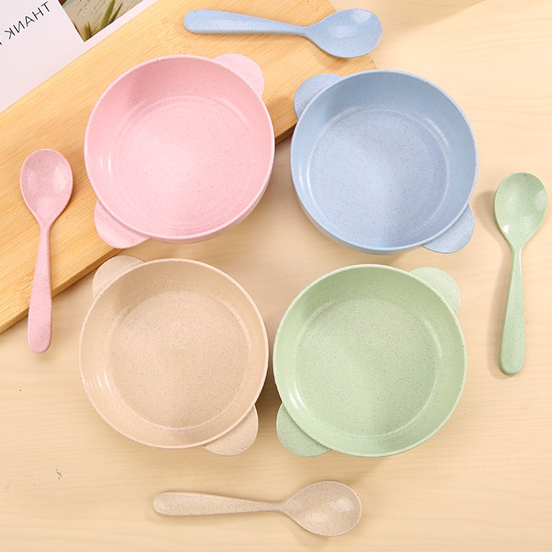 BỘ BÁT THÌA LÚA MẠCH CHO BÉ TẬP ĂN DẶM XINH XẮN TANASA