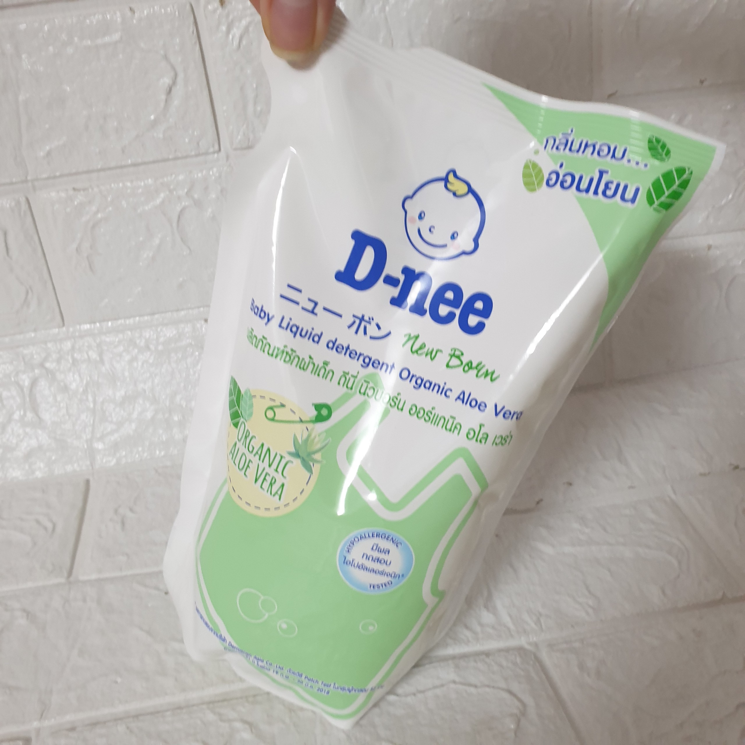 Nước giặt Dnee túi 600ml màu XANH LÁ [GÍA DÙNG THỬ ]  nước giặt nội địa thái lan