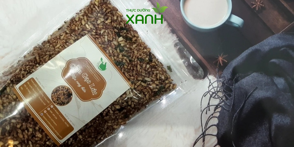 250Gr Gạo Lứt Sấy Rong Biển, Cốm Gạo Lứt / Gạo Lứt Rang - Thực Dưỡng Xanh