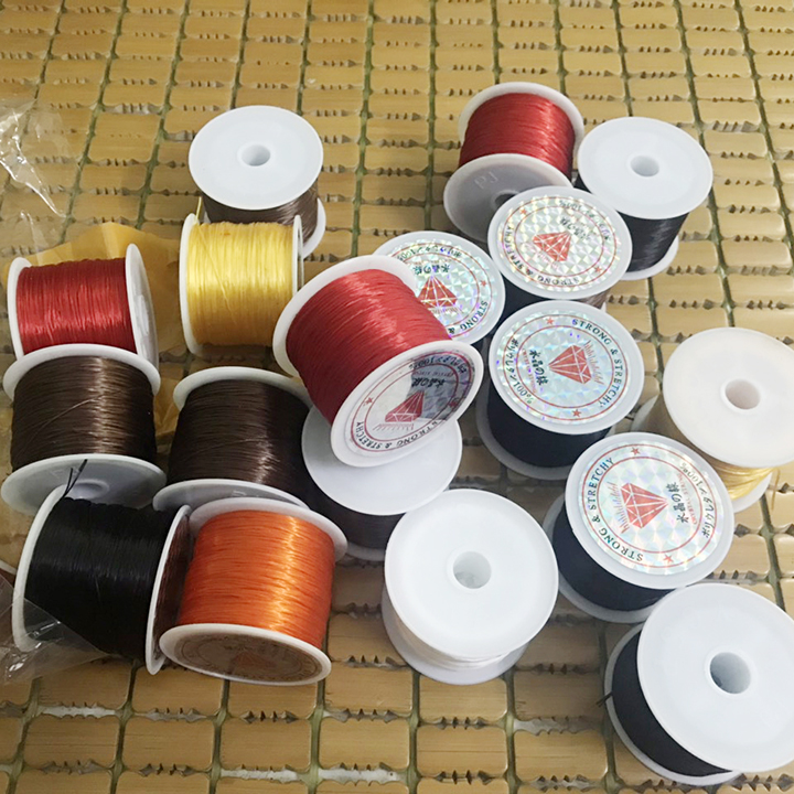 Cuộn dây xỏ chuỗi hạt sợi tơ siêu bền, cước xâu chuỗi hạt - Nhiều màu sắc