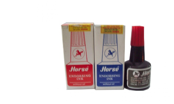 Mực dấu Horse chai 30ml mực tươi sáng, không lem